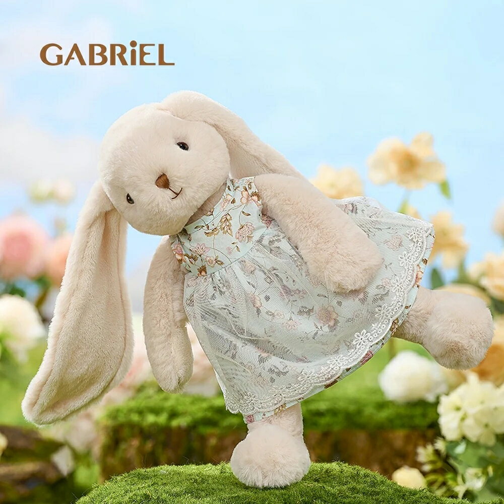 Gabriel ブルーフラワーラビット ファーストトイ ぬいぐるみ