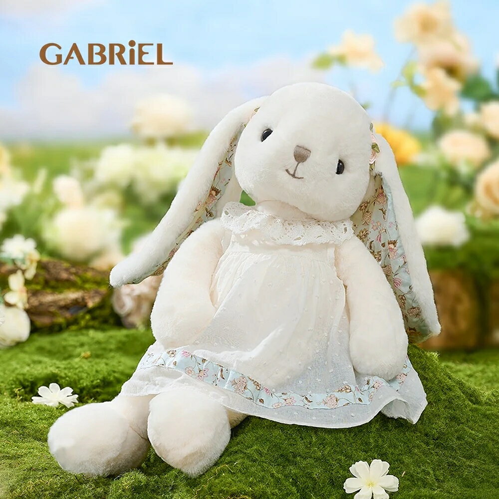 Gabriel ブルーフラワーラビット ファーストトイ ぬいぐるみ