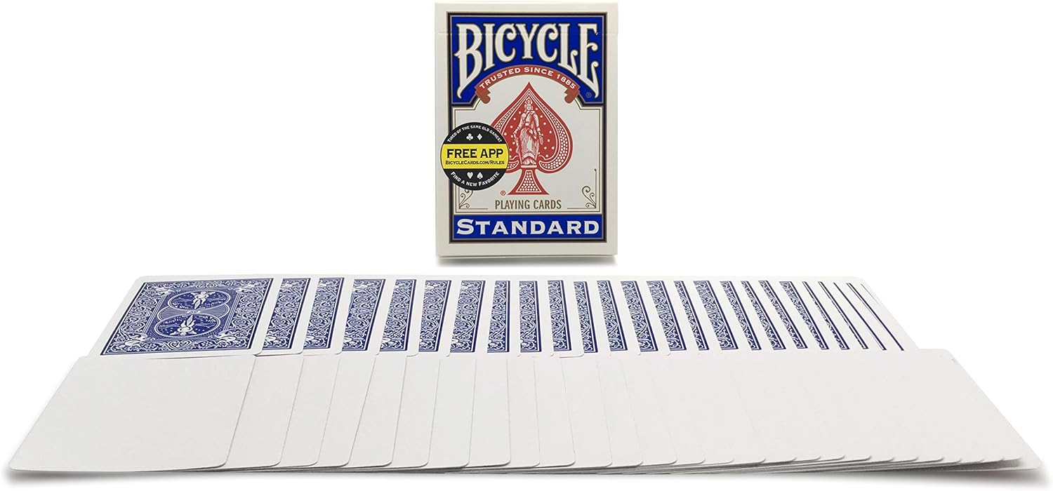 【送料無料！】トランプ BICYCLE バイスクル ブランクフェイス 青 ポーカーサイズ カード デック トラ..