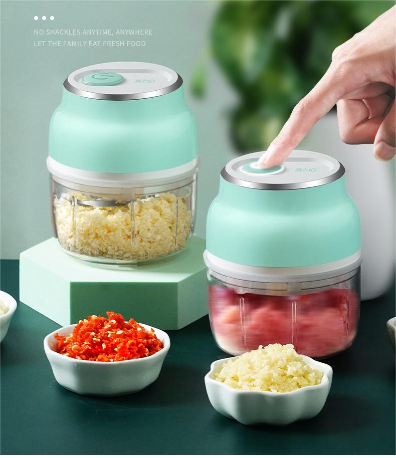 ミキサ かき氷機 みじん切り 調理器具 かき氷器 カプセルカッター ブレンダー 4枚の刃 大容量 レビュー特典