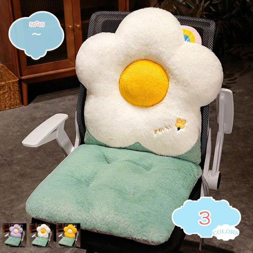 座布団 おしゃれ 花 クッション チェアパッド 高反発 座布団 可愛い 丸い 厚め 抱...