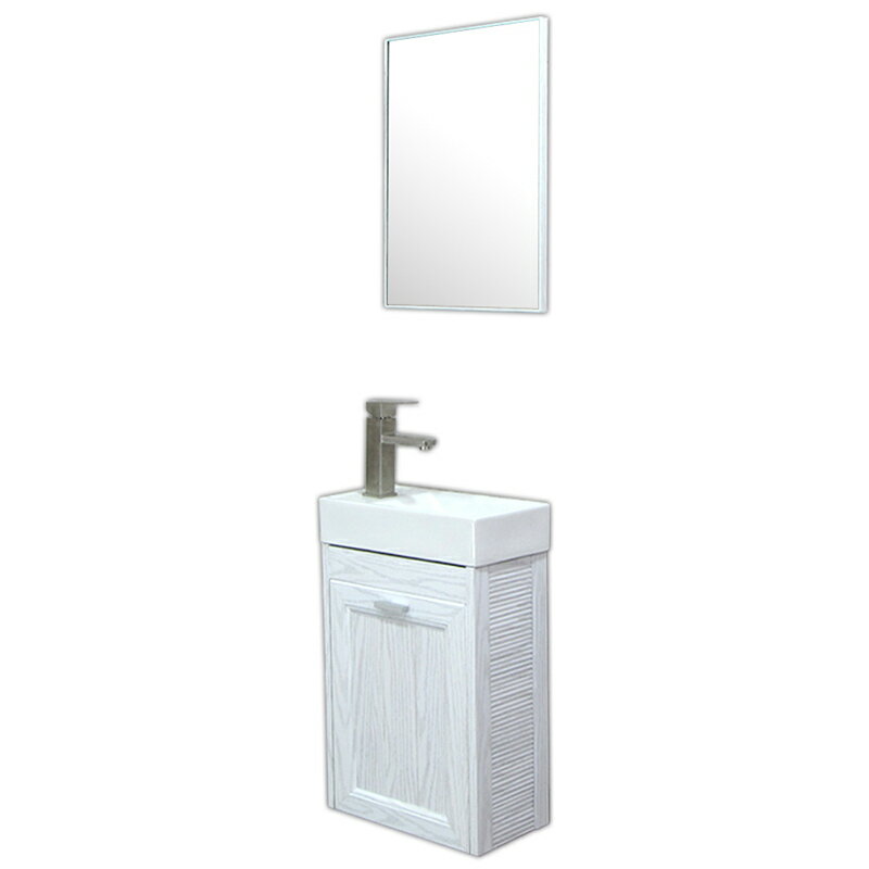 【送料無料】幅40cmミラー水栓排水付白手洗器木目柄トイレ壁掛け収納セットAmbestVP741C洗面器手洗い鉢収納組立完成品防水洗面ボール洗面シンク収納洗面台新築改築建て替えリフォーム水まわり