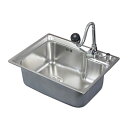 58x43cmステンレス一槽キッチンシンク台所流し台排水付き水栓ソープ Ambest WS1552 水回り システムキッチン キッチン設備 新築 リフォーム 自...