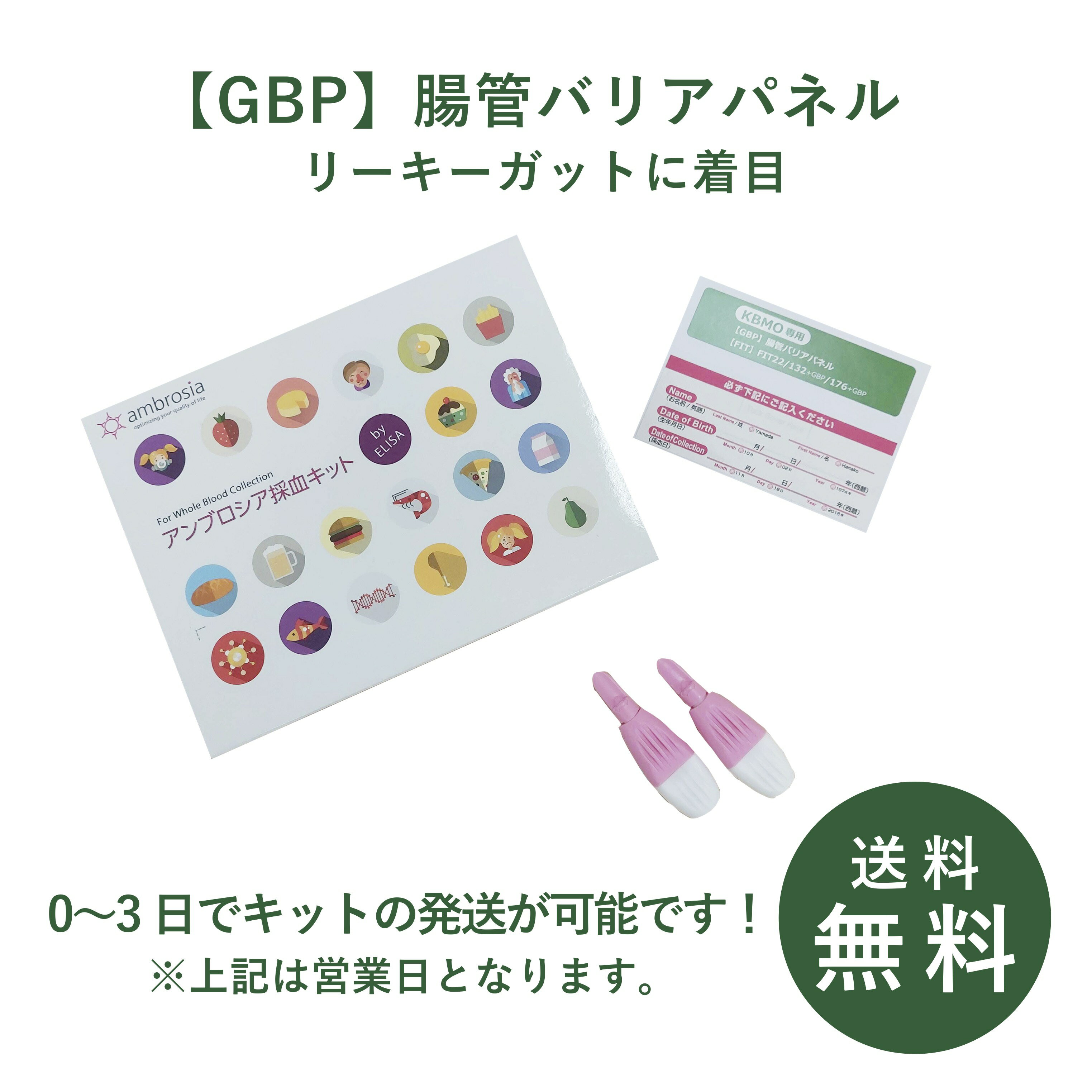 【GBP】腸管バリアパネル遅延型アレルギー 遅延...の商品画像