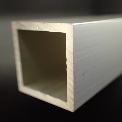 【法人限定】 等辺角パイプ 角パイプ アルミ角パイプ 1.0×10×10×4000mm シルバー アルミ型材 アルミ形材 アルミ建材 アルミ汎用 アルミ材 アルミ アムキャン amcan