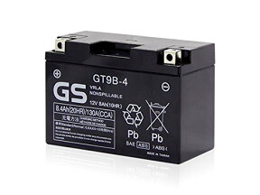 GT9B-4 台湾 GS バイク 用 バッテリー 傾斜搭載可 横置き可能 オートバイ GEL9B-4 RBT9B-4 FT9B-4 互換 【 制御弁式 1年保証 PL保険 付き 】 GT9Bー4 送料無料