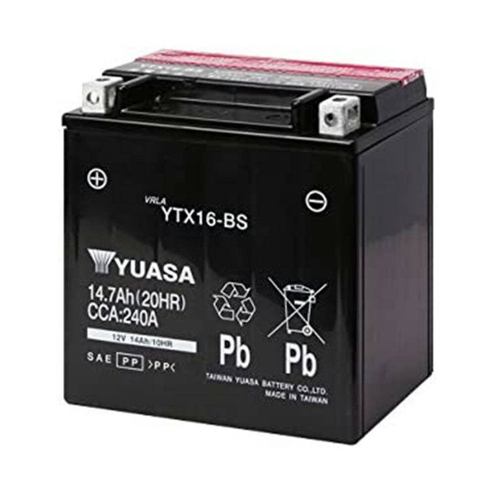 YTX16-BS 台湾 yuasa ユアサ バイク 用 バッテリー 液入り充電済 オートバイ FTX16-BS FTH16-BS YTX20A-BS GS ユアサ…