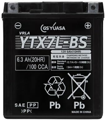 YTX7L-BS GS ユアサ VRLA 【 制御弁式 液入り充電済 】 ジーエスユアサ 傾斜搭載可 横置き可能 純正 正規品 バイク …