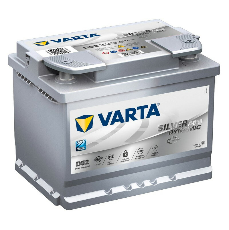 VARTA バルタ 560-901-068 SILVER DYNAMIC シルバーダイナミック LN2 アイドリングストップ車 充電制御車 ドイツ製 欧州車用 バッテリー AGMバッテリー 送料無料