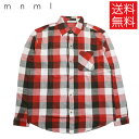 yzmnml VINTAGE FLANNEL hbvV_[ OX[u Vc ubN/bh/zCg  // DROP SHOULDER SHIRT Black/Red/White ~j}