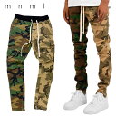 mnml ZIP カーゴ ドローコード パンツ ウッドランドカモ/デザートカモ CARGO DRAWCORD PANTS WoodrandCamo/Desert...