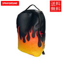 SPRAYGROUND x CREAM FIRE コラボ バックパック ブラック/レッド 鞄 黒/赤 BACKPACK Black/Red スプレイグラウンド x クリーム メンズ レディース 男女兼用 ストリート