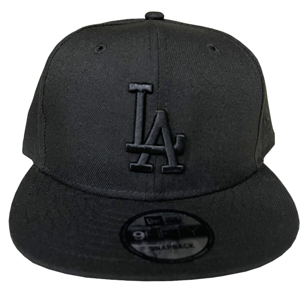 【しました】 NEW ERA ニューエラ MLB LA Los Angeles Dodgers ロサンゼルス・ドジャース BASIC SNAPBACK CAP 9FIFTY 950 スナップバックキャップ BLACK/BLACK ブラック/ブラック 黒/黒 フリーサイズ メンズ レディース 男女兼用 でもお