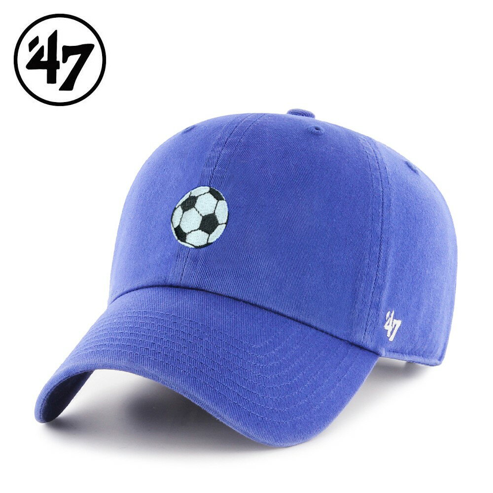 '47 CLEAN UP サッカー キッズ ローキャップ クリーンナップ ロイヤルブルー 青 LOWCAP RoyalBlue フォーティーセブン フリーサイズ 子供用