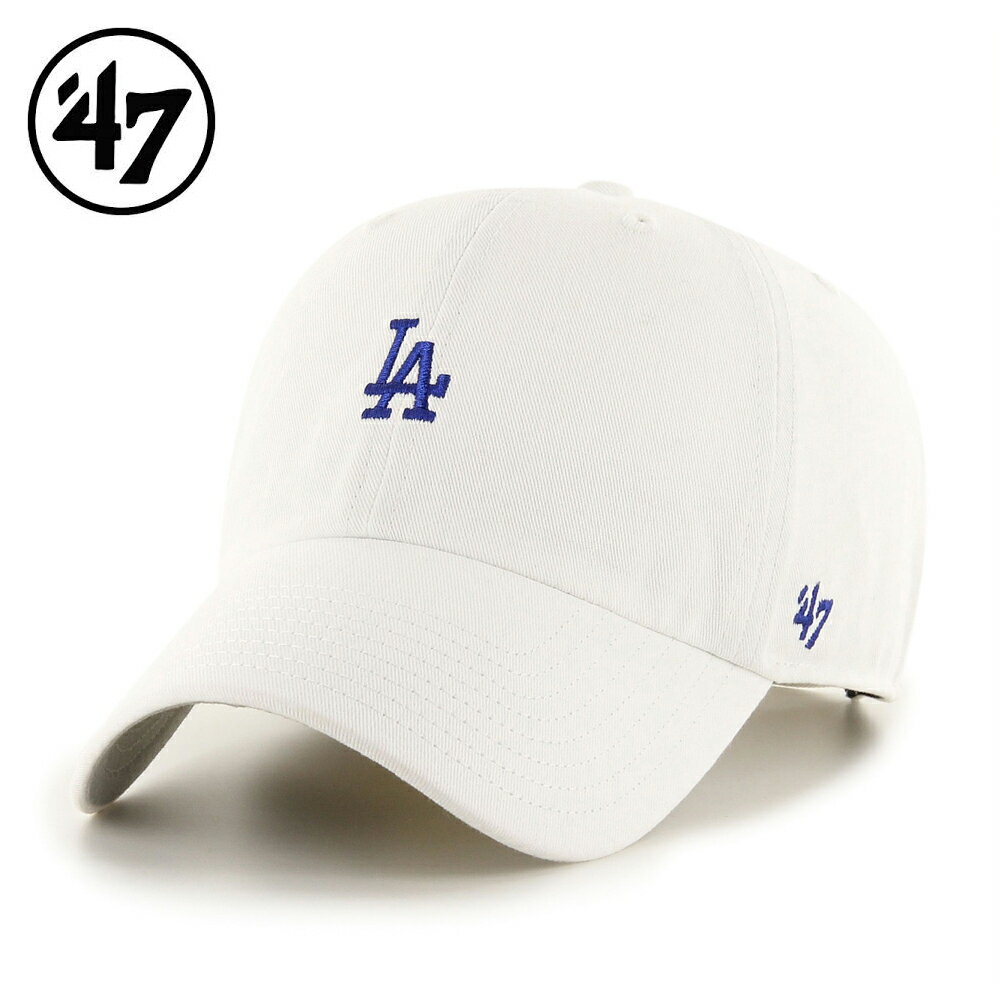 Rakuten - '47 LA Dodgers Base Runner CLEAN UP ローキャップ ドジャース ベースランナー クリーンナップ ホワイト 白 LOWCAP White フォーティーセブン フリーサイズ メンズ レディース 男女兼用 大谷翔平