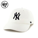 '47 NY Yankees CLEAN UP ローキャップ ヤンキース クリーンナップ ホワイト 白 LOWCAP White フォーティーセブン フリーサイズ メンズ レディース 男女兼用