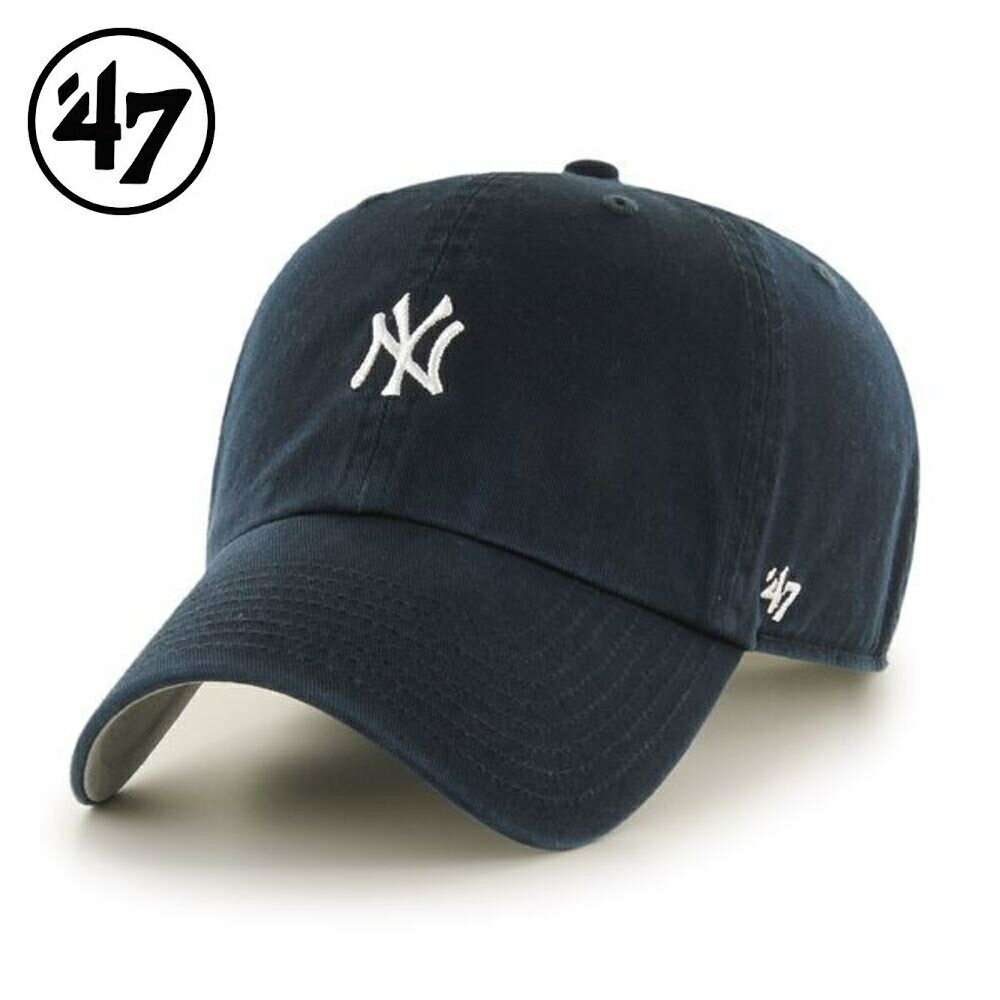 '47 NY Yankees Base Runner CLEAN UP ローキャップ ヤンキース 定番キャップ ベースランナー クリーンナップ ネイビー LOWCAP Navy フォーティーセブン フリーサイズ メンズ レディース 男女兼用