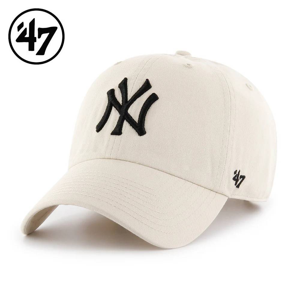Rakuten - '47 NY Yankees CLEAN UP ローキャップ ヤンキース クリーンナップ ナチュラル 帽子 白 LOWCAP Natural フォーティーセブン フリーサイズ メンズ レディース 男女兼用