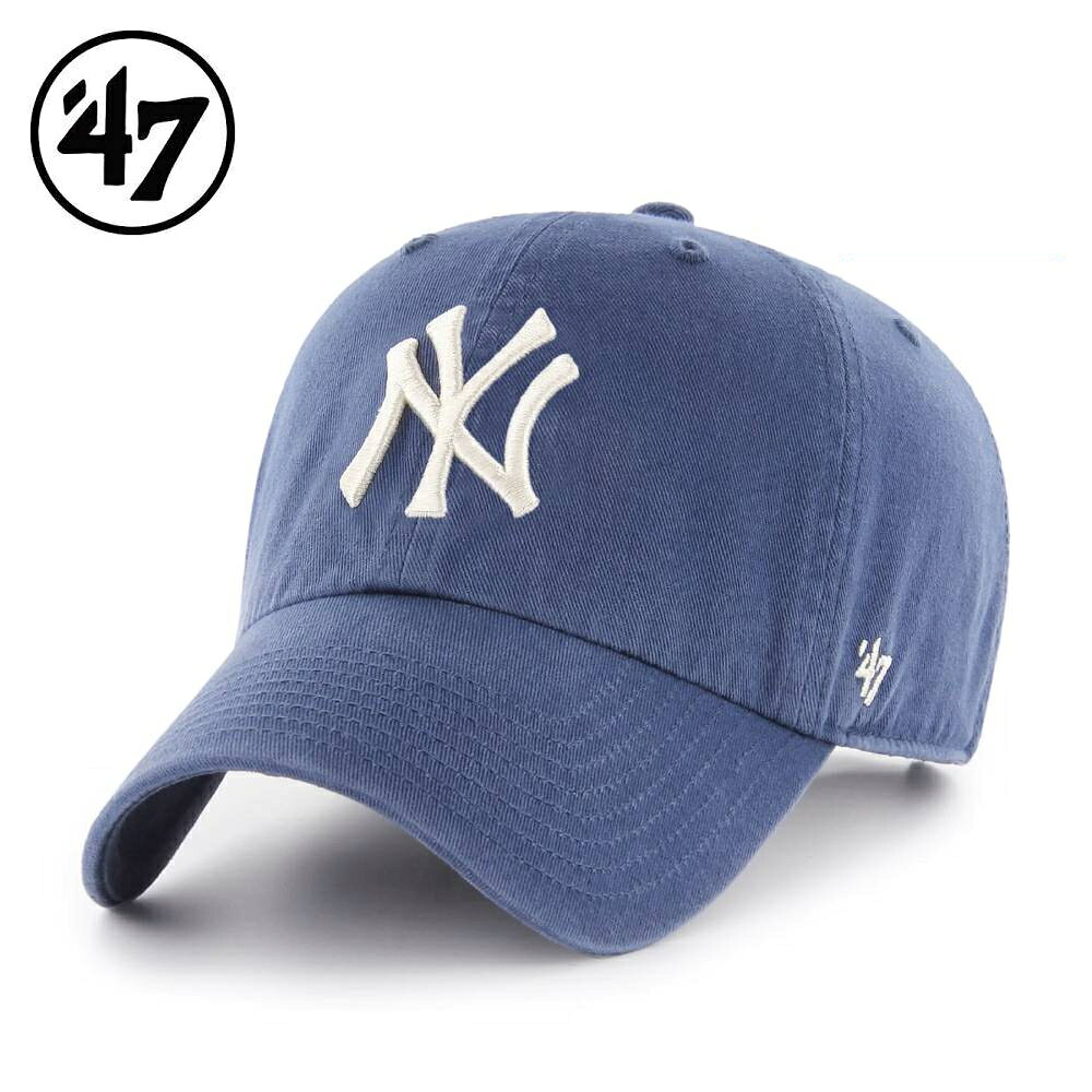 '47 NY Yankees CLEAN UP ローキャップ ヤンキース クリーンナップ ティンバーブルー 帽子 青 LOWCAP TimberBlueフォーティーセブン フリーサイズ メンズ レディース 男女兼用