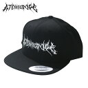 【送料無料】Atomicdope Sick Snapback cap Black スナップバックキャップ ブラック 帽子 黒 アトミックドープ フリーサイズ