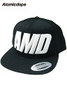 【Atomicdope】AMD Classic Snapback Cap Black スナップバックキャップ 帽子 黒 アトミックドープ フリーサイズ