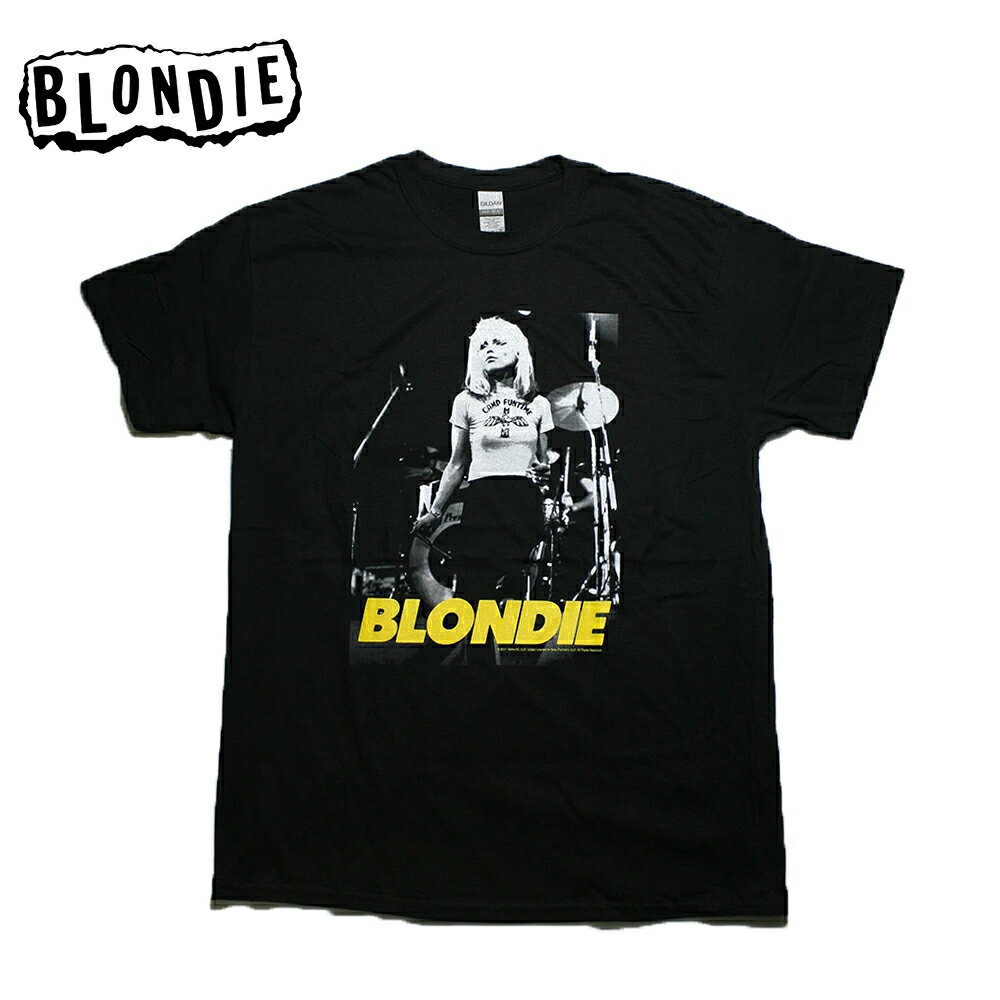 BLONDIE FUNTIME ADULT ライセンス オフィシャル Tシャツ ブラック 公式 黒 半袖 IMPACT MERCHANDISE T Shirt Black ブロンディ