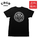 【送料無料】CBGB CIRCLE LOGO ライセンス オフィシャル Tシャツ ブラック 公式 黒 半袖 T-Shirt Black シービージービー