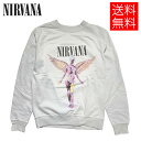 NIRVANA IN UTERO ライセンス オフィシャル クルーネックスウェット トレーナー ヘザーグレー 公式 灰 CREWNECK SWEAT Heather Grey ニルヴァーナ インユーテロ