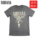 NIRVANA IN UTERO ライセンス オフィシャル Tシャツ チャコール 公式 半袖 灰 T-SHIRTS Charcoal ニルヴァーナ インユーテロ