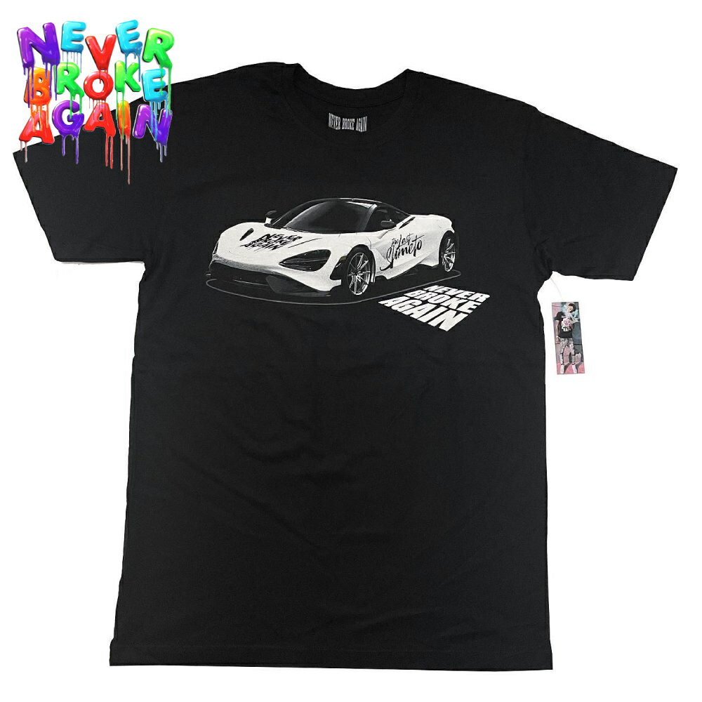 YOUNGBOY NEVER BROKE AGAIN MCLAREN オフィシャル Tシャツ ブラック 公式 黒 半袖 T-Shirt Black NBA ヤングボーイ・ネヴァー・ブローク・アゲイン
