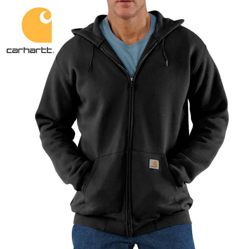 Rakuten - Carhartt LOOSE FIT MIDWEIGHT ジップパーカー フーディー ブラック FULL-ZIP SWEATSHIRT Black カーハート