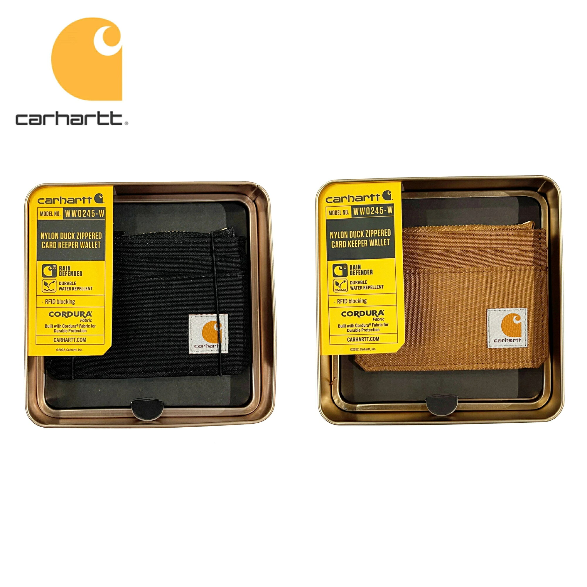 Carhartt NYLON DUCK ZIPPERED カードキーパー ウォレット 財布 CARD KEEPER WALLET カーハート メンズ レディース 男女兼用 ストリート