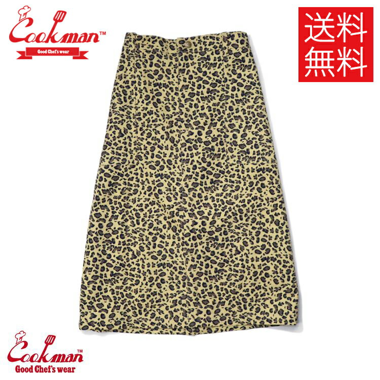 【送料無料】COOKMAN Leopard ベイカーズ スカート ベージュ レオパード ヒョウ柄 豹 Baker 039 s Skirt Beige クックマン レディース ガールズ 女