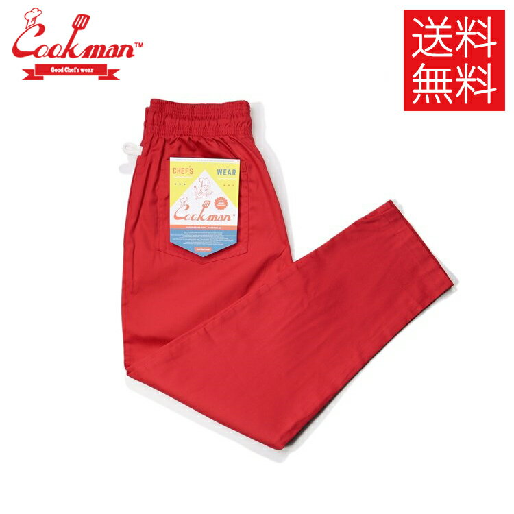 ̵COOKMAN åޥ Chef Pants եѥ Tomato ȥޥ Red å  ̵ ѥ ...