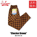 yzCOOKMAN NbN} Chef Pants VFtpc Checker `FbJ[ Brown uE  C[W[pc Y fB[X jp JWA