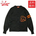 【送料無料】COOKMAN Knitted Cardigan Letterman Black カーディガン ブラック 黒 クックマン メンズ レディース 男女兼...