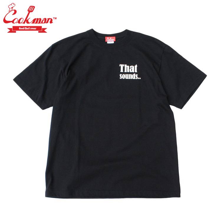 COOKMAN GOOD T-shirts Tシャツ ブラック 半袖 黒 Black メンズ レディース 男女兼用 カジュアル