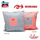 COOKMAN Gingham Cushion Pocket Cover リバーシブル クッションカバー ストライプ レッド ネイビー Reversible Red & Navy クックマン メンズ レディース 男 女 unisex ユニセックス