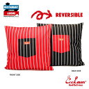 COOKMAN Cushion Pocket Cover リバーシブル クッションカバー ストライプ ブラック レッド Reversible Stripe Bl...