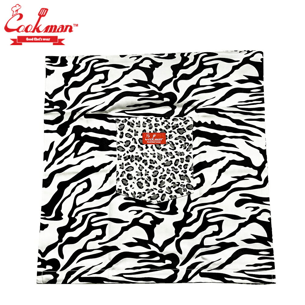 COOKMAN Cushion Pocket Cover リバーシブル クッションカバー スノー レオパード & ゼブラ Snouw Leopard & Zebra クックマン メンズ レディース 男 女 unisex ユニセックス