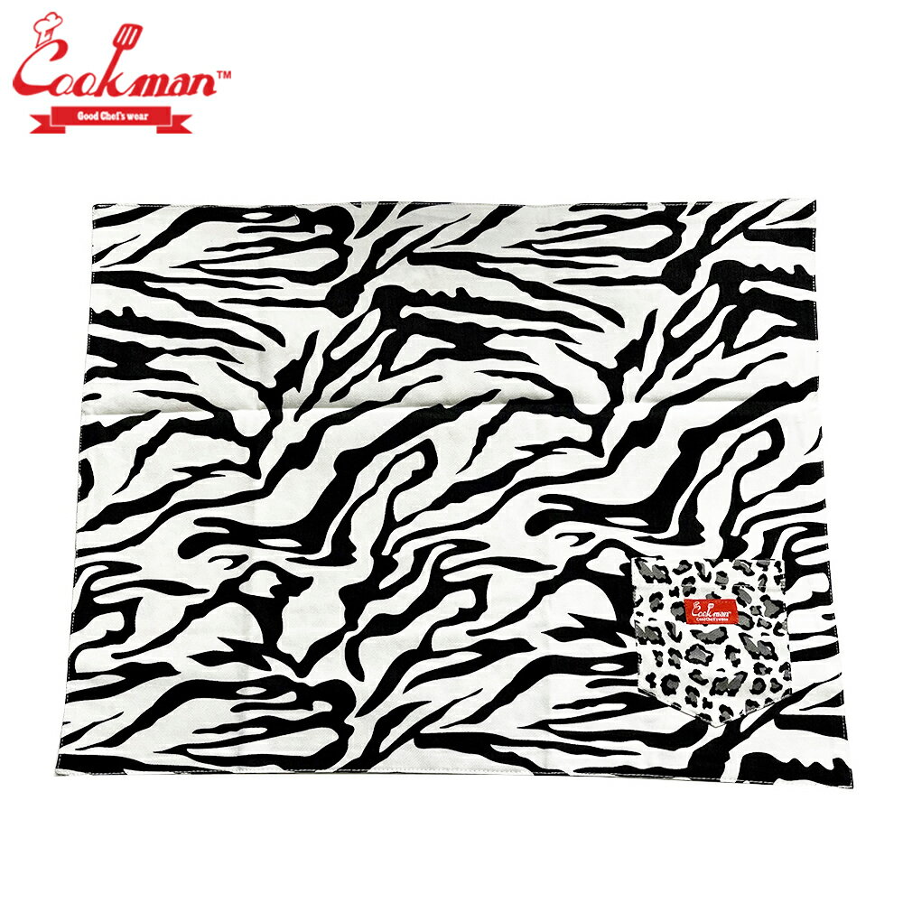 楽天Atomicdope　アトミックドープCOOKMAN テーブルマット スノー レオパード & ゼブラ Table Pocket Mat Reversible Snow Leopard & Zebra クックマン メンズ レディース 男 女 unisex ユニセックス