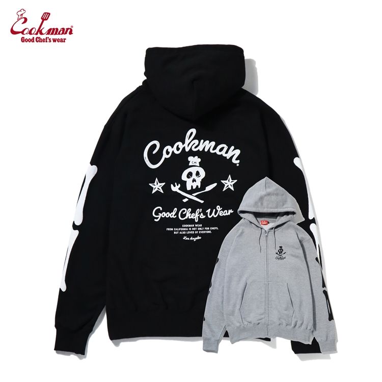 Rakuten - COOKMAN クックマン Zip Hoodie Skull ジップフーディー パーカー メンズ レディース 男女兼用