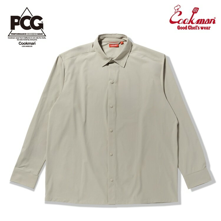 COOKMAN Long Sleeve ワークシャツ ロングスリーブ ピーナッツ ベージュ Work Shirts Peanuts Beige 長袖 クックマン メンズ レディース 男女兼用
