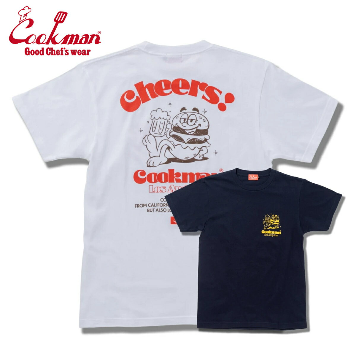 Rakuten - COOKMAN Cheers Burger Tシャツ チアーズバーガー 半袖 T-shirts クックマン メンズ レディース 男女兼用