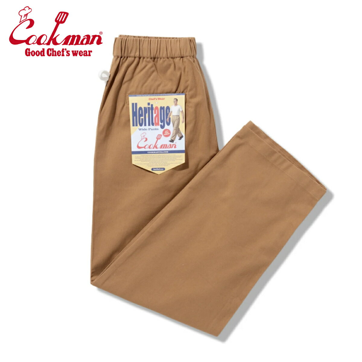 Rakuten - COOKMAN クックマン Heritage Wide Pants ヘリテージワイドパンツ Heavy Twill Beige ヘビー ツイル ベージュ イージーパンツ メンズ レディース 男女兼用 カジュアル