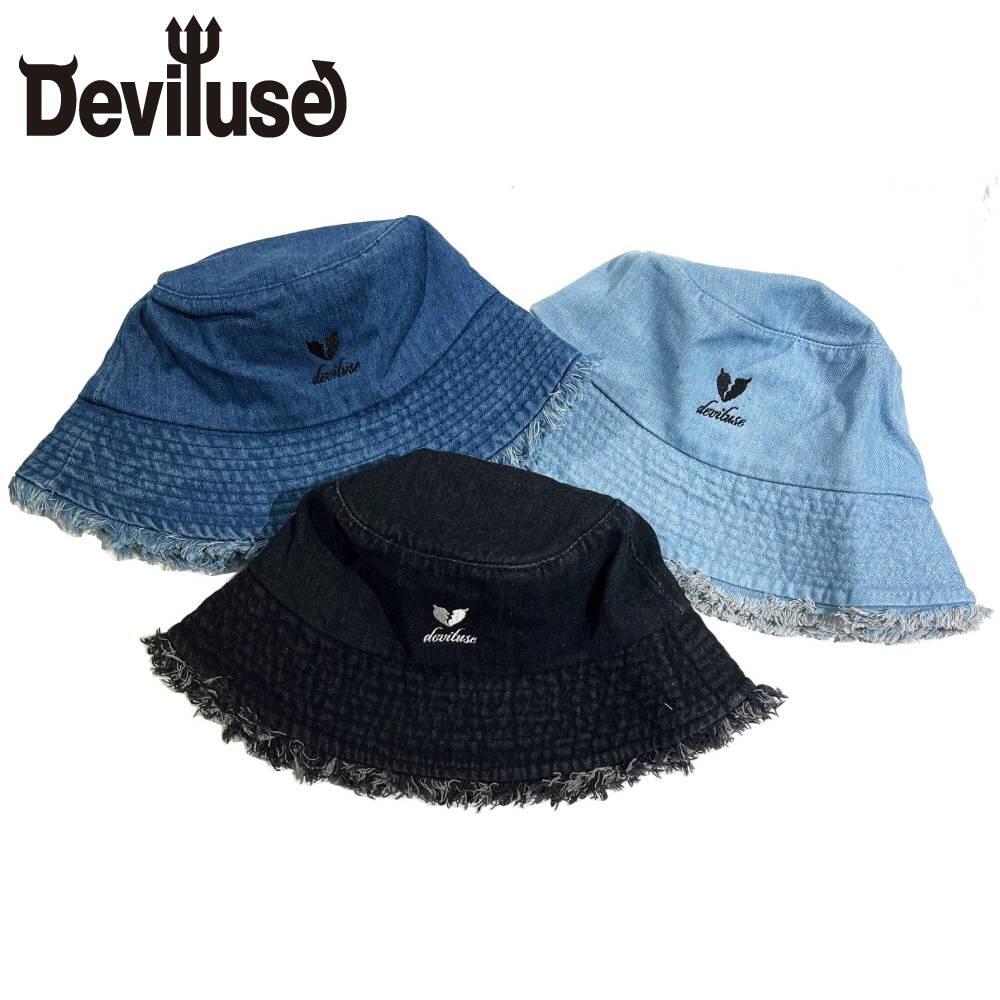 Rakuten - Deviluse Denim バケット ハット デニム 帽子 Hat Denim デビルユース