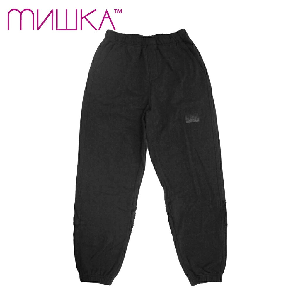 MISHKA Embroidery スウェットパンツ 黒 SweatPants Black M21200802 ミシカ ストリート