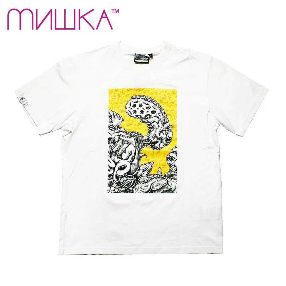 Rakuten - MISHKA x Mark Dean Veca コラボ Tシャツ 半袖 白 MONSTER GRAPHIC TEE White ミシカ x マークディーンヴェカ