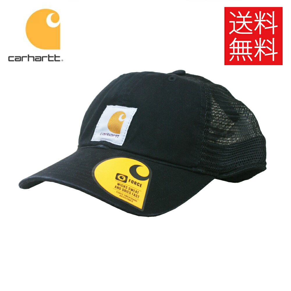 【送料無料】Carhartt CANVAS メッシュ キャップ ブラック 帽子 黒 MESH BLACK CAP カーハート メンズ レディース 男女兼用 ストリート