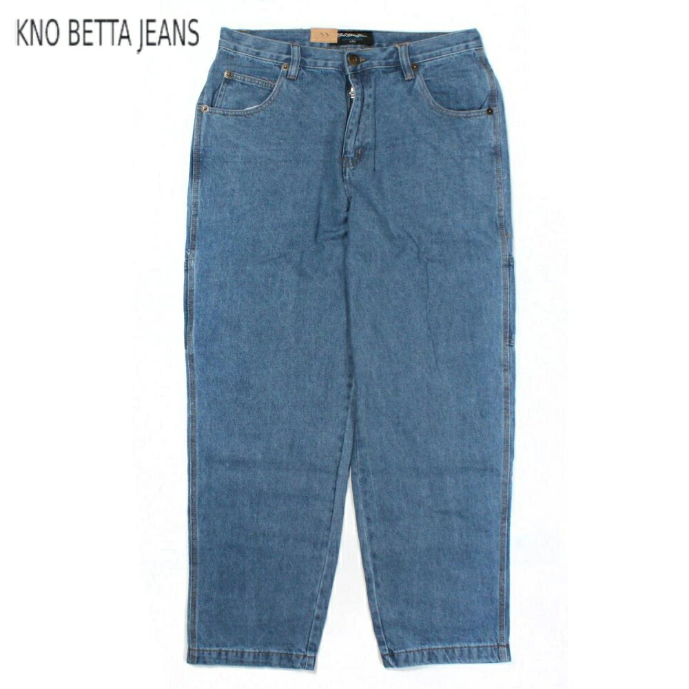 KNO-BETTA 999 バギーデニム パンツ ブルー 青 BAGGY DENIM Blue ノーベター